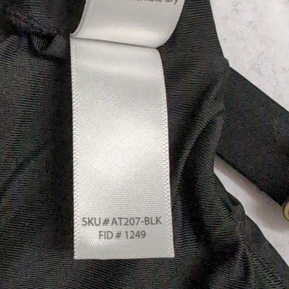 Andie Belmar Top Black Bikini Swimwear Bathing Suit Twisted V Neck Size M New - Picture 8 of 10